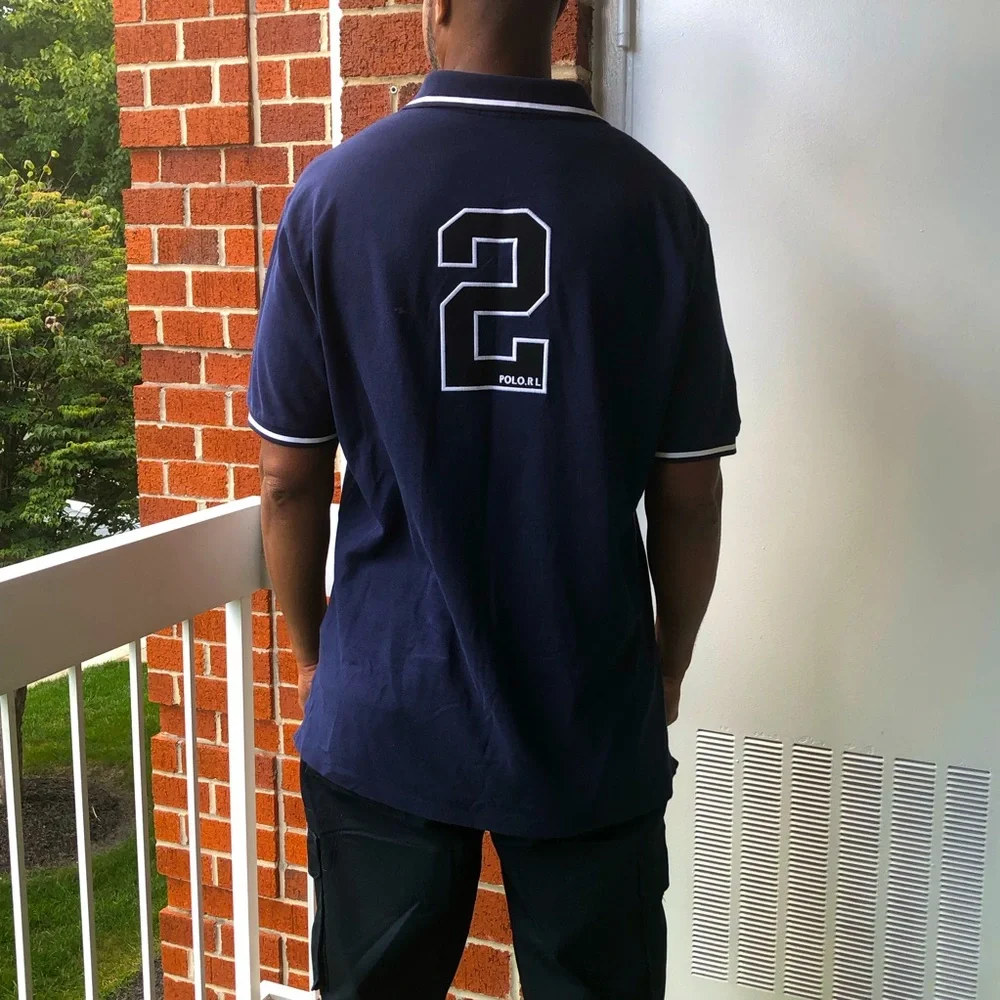 Ralph Lauren Men's Classic Navy Polo Shirt —#007